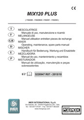 IMER MIX120 PLUS Handbuch Für Bedienung, Wartung Und Ersatzteile
