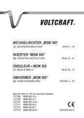 VOLTCRAFT MSW 300-24-F Bedienungsanleitung
