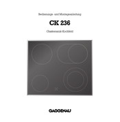 Gaggenau CK 236 Bedienungs- Und Montageanleitung