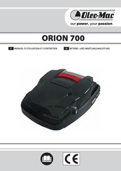 Oleo-Mac ORION 700 Betribs- Und Wartungsanleitung