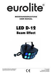 EuroLite LED D-12 Strahleneffekt Bedienungsanleitung