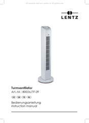 Lentz 80026 Bedienungsanleitung