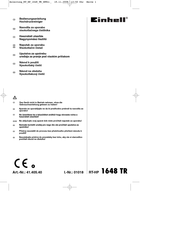 EINHELL 41.405.40 Bedienungsanleitung