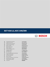 Bosch SCT 416 L1 Originalbetriebsanleitung