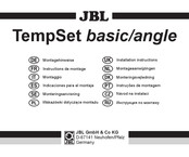 JBL TempSet angle Montagehinweise