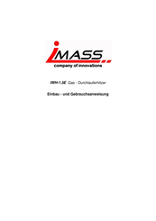 IMASS IWH-1.5E Einbau- Und Gebrauchsanweisung