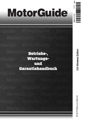 Mercury Marine MotorGuide Xi3 Wireless Edition Betriebs-, Wartungs-, Installations- Und Garantie Handbuch