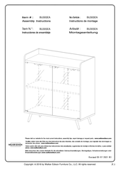 Walker Edison BU30SEA Montageanleitung