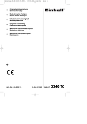 EINHELL 45.002.13 Originalbetriebsanleitung