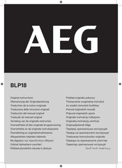AEG BLP18 Übersetzung Der Originalanleitung