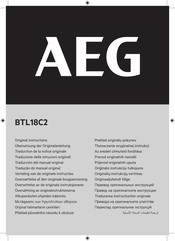 AEG BTL18C2 Übersetzung Der Originalanleitung