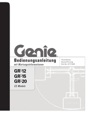 Genie GR-20 Bedienungsanleitung Mit Wartungsinformationen