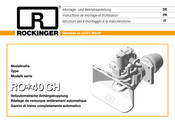 JOST Rockinger RO-40CH Serie Montage- Und Betriebsanleitung