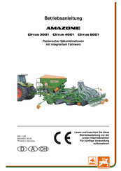 Amazone Cirrus 3001 Betriebsanleitung