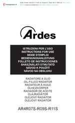 ARDES AR4R07S-R09S-R11S Bedienungsanleitung