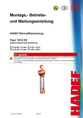 HADEF Figur 14/12 EX Montage-, Betriebs- Und Wartungsanleitung
