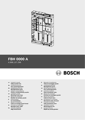 Bosch FBH 0000 A Installationsanleitung