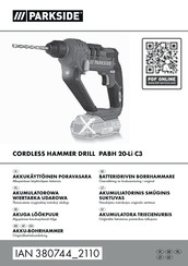 Parkside PABH 20-Li C3 Originalbetriebsanleitung
