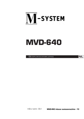 BORETTI M-System MVD-640 Bedienungsanleitung