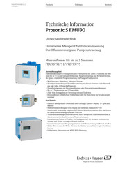 Endress+Hauser Prosonic S FMU90 Technische Information