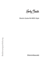 thomann Harley Benton HB35-Style Bedienungsanleitung
