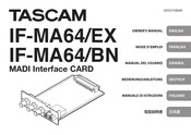 Tascam IF-MA64/EX Bedienungsanleitung