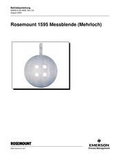 Emerson Rosemount 1595 Betriebsanleitung