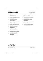 EINHELL TC-CH 1000 Originalbetriebsanleitung