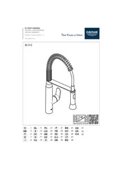 Grohe K7 FOOT CONTROL 30 312 Montageanleitung