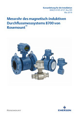Emerson Rosemount 8700 Kurzanleitung Für Die Installation