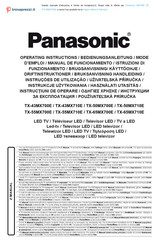 Panasonic TX-65MX700E Bedienungsanleitung