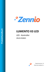 Zennio LUMENTO X3 LED Produkthandbuch