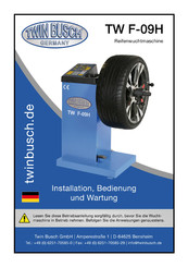Twin Busch TW F-09H Installation, Bedienung Und Wartung