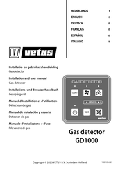 Vetus GD1000 Installations- Und Benutzerhandbuch