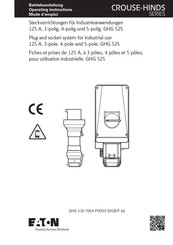 Eaton CROUSE-HINDS GHG 525 Betriebsanleitung