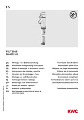 KWC F5LT1016 3600001163 Montage- Und Betriebsanleitung
