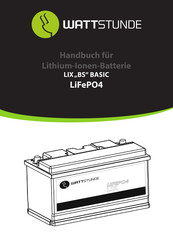 Wattstunde LIX12-100D-BS Handbuch