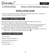 ONFORU SK03 Installationsanleitung