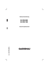 Gaggenau GI 240-160 Gebrauchsanleitung