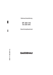 Gaggenau DF 250-145 Gebrauchsanleitung