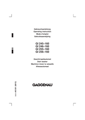 Gaggenau GI 256-160 Gebrauchsanleitung