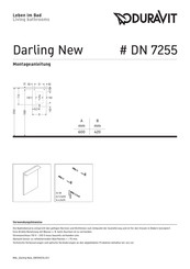 Duravit Darling New DN 7255 Montageanleitung