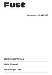 FUST Novamatic EK 616.5-IB Bedienungsanleitung