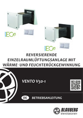BLAUBERG Ventilatoren VENTO V50-1 Betriebsanleitung