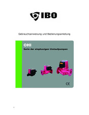 IBO OHI 40-80GF Gebrauchsanweisung Und Bedienungsanleitung