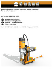 ALFRA ROTABEST RB 35 SP Bedienungsanleitung