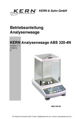 KERN&SOHN ABS 320-4N Betriebsanleitung