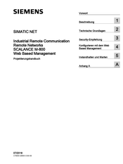 Siemens SIMATIC NET SCALANCE M-800 Projektierungshandbuch
