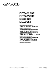 Kenwood DDX4028BT Installations-Handbuch