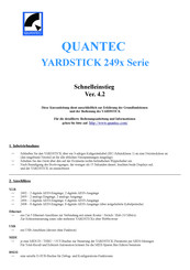 Quantec YARDSTICK 249 Serie Schnelleinstieg
